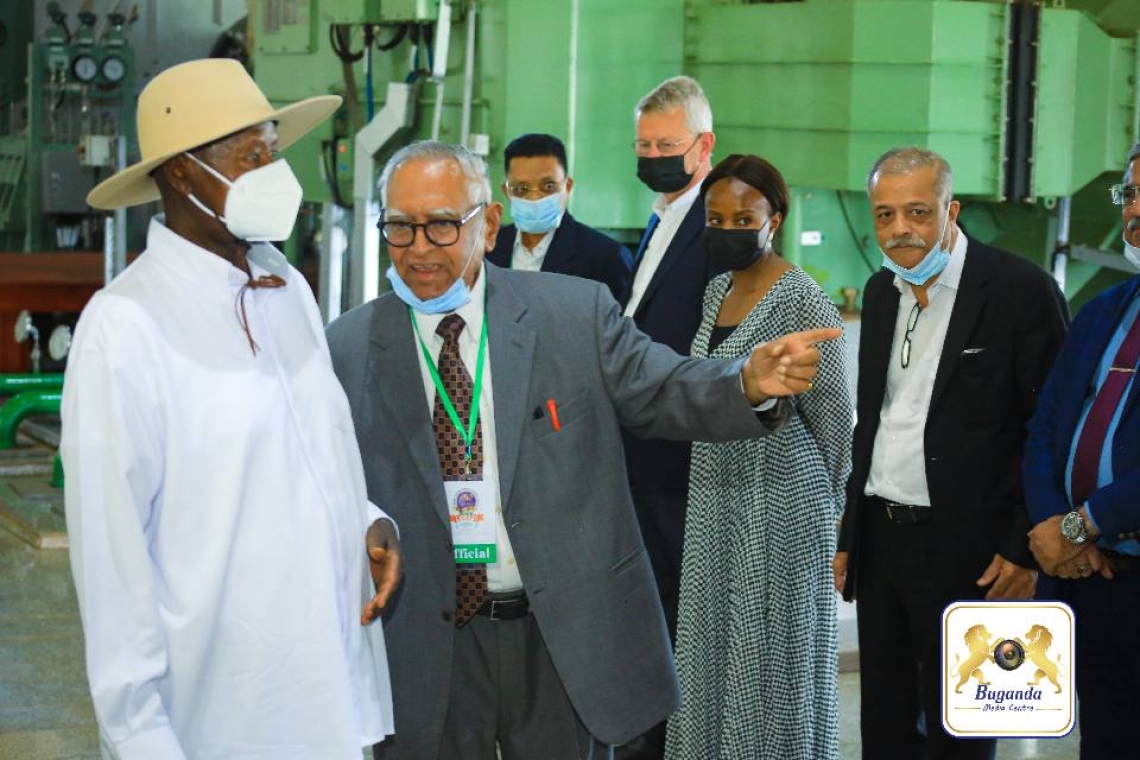 The President with Jim Mehta of the Mehta Group during the event Image